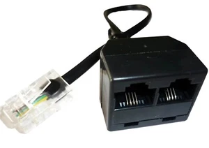 Extensión modular RDSI distribuidor 4 pines RJ45 casquillos multipuerto dobles 20 cm  - Imagen 1 de 1