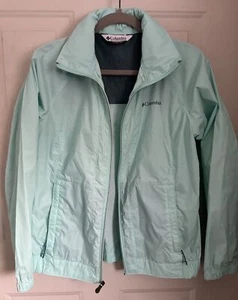 Columbus Sea Foam S/M Windbreaker Omni-shield Sportswear Inside Hood In Collar - Picture 1 of 7