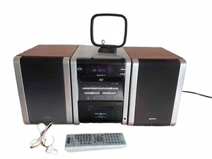 Sony CMT-DV2D Micro Hifi Shelf System, DVD/CD/ Cassette Player & FM/AM -100W - Picture 1 of 12