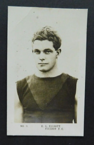 Schuh Cigarette Card Portrait of our Leading Footballers 1925 Elliott Fitzroy