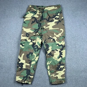 Pantalones militares de Estados Unidos para hombre M regular W35 L32 verde Goretex clima frío camuflaje - Imagen 1 de 8