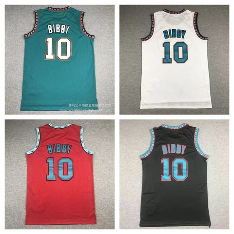10# Vancouver Stitched Cosplay #10 Mike Bibby Basketball Jerseys Throwback Cover
