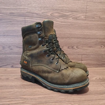 Botas Timberland Pro Boondock Logger Talla 15 W *Puntera Suave* Excelente Estado Marrón  Foto 1 de 4