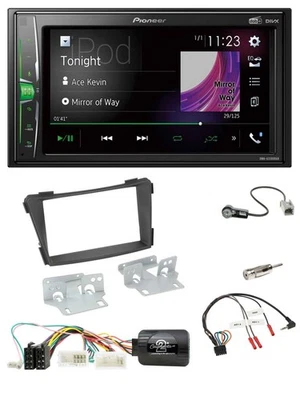 Pioneer 2DIN Lenkrad DAB USB Bluetooth Autoradio für Hyundai i40 VF ab 2011 schw - Bild 1 von 4