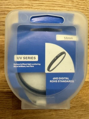 Zomei UV Slim Filter for Camera Or Video Lenses 58mm Threaded Boxed - Image 1 of 3