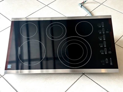 KENMORE 79044373000 36" ELÉCTRICO CONTROL TÁCTIL ESTUFA NEGRA CON MOLDURA INOXIDABLE Foto 1 de 4