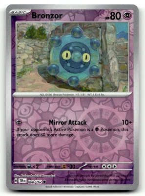 Bronzor 068/162 Reverse Holo Common SV05: Temporal Forces LP - Image 1 of 2