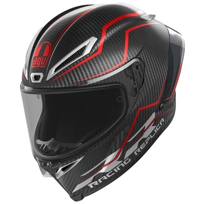 Casco Moto AGV Pista GP RR Casco Integrale Performante Carbon/Rosso Racing - Immagine 1 di 4