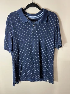 Camisa Polo Fat Face Para Hombres XL Azul Geométrica Manga Corta Cuello Bolsillo Preppy - Imagen 1 de 17