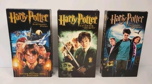 Harry Potter Trilogy - VHS Lot Years 1, 2, 3 (Stone, Secrets, Azkaban) - TESTED - Picture 1 of 24