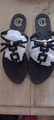 Sandalias planas Dior Jelly Thong talla 41 EU, 10 US Foto 1 de 4