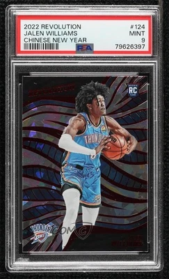 2022-23 Revolution Rookies Chinese New Year Jalen Williams PSA 9 MINT Rookie RC - Image 1 of 2