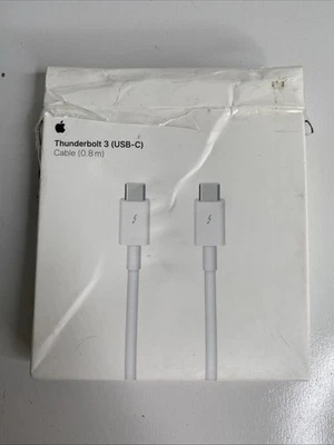 Apple Thunderbolt 3 (USB-C) Cable (0.8m) (Model A1896) MQ4H2AM/A - Image 1 of 4