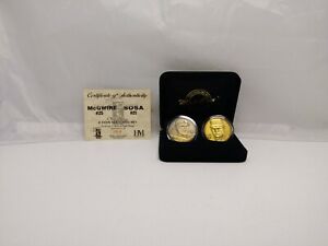 The Highland Mint Mark McGwire & Sammy Sosa Solid Bronze Coin Set