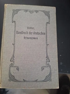 Kleines Hanbuch Deutschen Synonmen 1902 - Picture 1 of 6