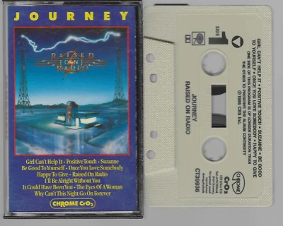 Journey Raised on Radio (Cassette, 1986 CBS) VG+-EX - Image 1 of 3