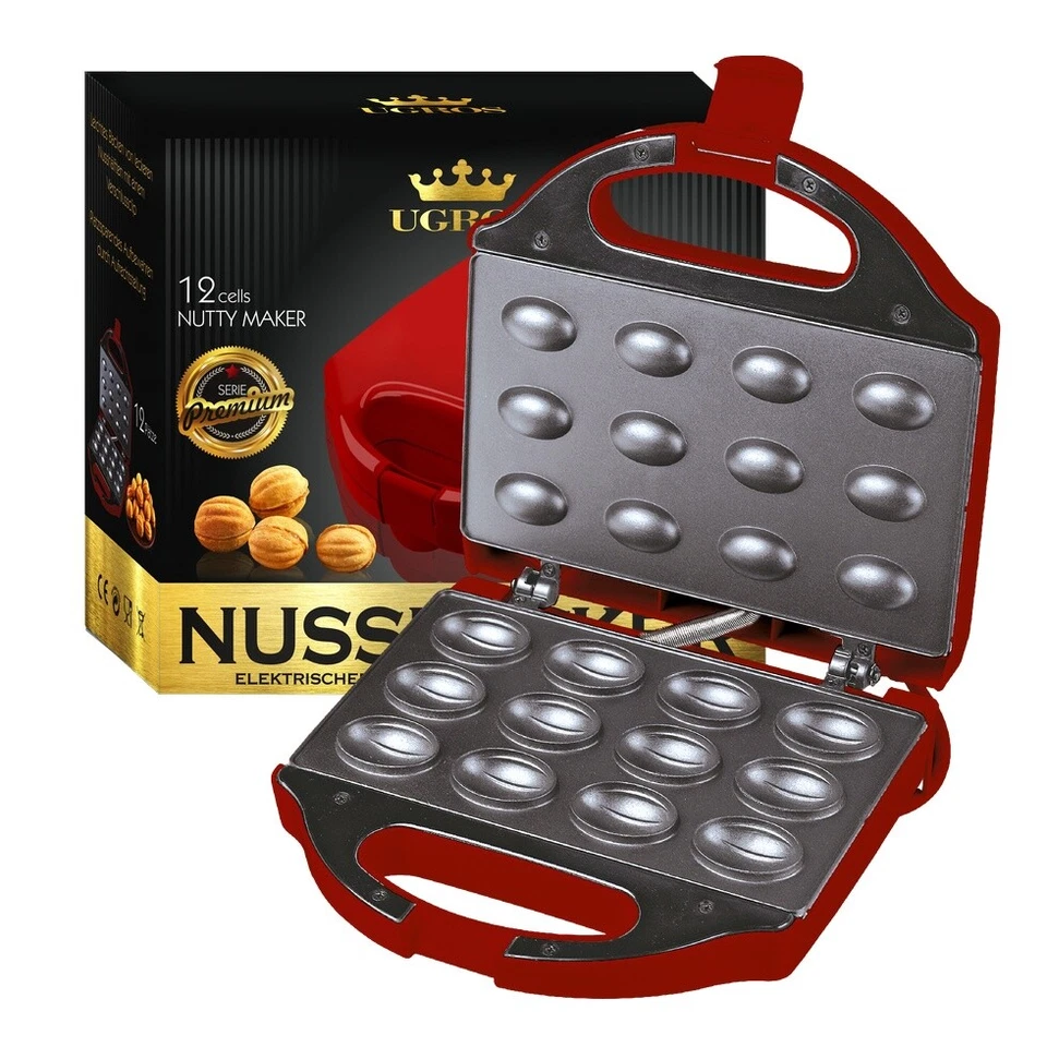 Electric Baking Machine Nut Baker Waffle Maker Red Anti Juice Coating - Image 1 of 1