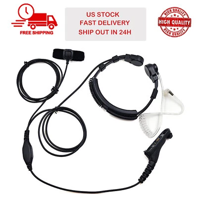 Auriculares FBI Micrófono PTT para Motorola APX2000 XPR7350 XPR7380 DP3400 XiR APX Foto 1 de 4