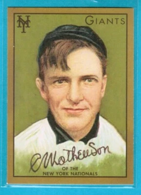 Reimpresión: Christy Mathewson 1911 T205 - NY Giants 2011 Topps CMG #6 Repro Salón de la fama Foto 1 de 2