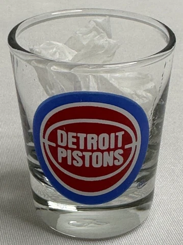 Vintage Detroit Pistons 2 oz Shot Glass Cover