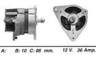 Genuine WAI Alternator 36 Amp for Ford Escort J2 1.3 Litre (03/1975-12/1980)