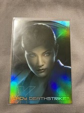 X-men united X2 2003 chase card prismatic foil 10 Lady Deathstrike.