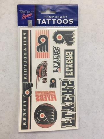 BRAND NEW PHILADELPHIA FLYERS ASSORTED TEMPORARY TATTOOS Cover
