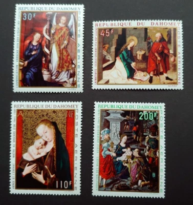 ART PAINTINGS SET VF MNH FRANCE DAHOMEY K1 - Image 1 of 2