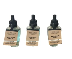 Bath & Body Works Warm Ocean Breeze (Sandalwood) Wallflower Refill Bulbs x3 - Picture 1 of 3