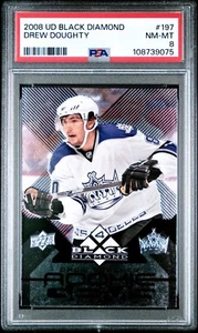 2008 Black Diamond Quadruple Diamonds Gems Drew Doughty #197 PSA 8 Rookie RC - Picture 1 of 2