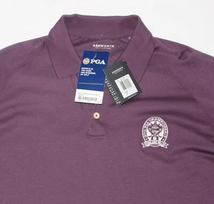 New Oakland Hills 90th PGA CHAMPIONSHIP Polo Shirt Men MEDIUM M Golf 2008 Purple - Picture 1 of 7