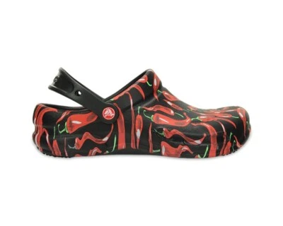 NUEVO Zuecos Crocs Unisex Rojo Estampado de Chili Pimienta Bistro Talla Hombres Mujeres 6 Foto 1 de 4