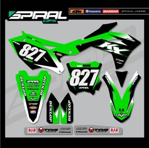 Kit de gráficos MX personalizados Kawasaki KXF 250 450 modificado 2019 2020 2021 - Imagen 1 de 5