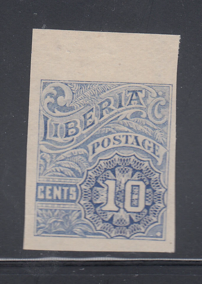Liberia # O101 Mint IMPERF Proof MISSING OS  - Image 1 of 1