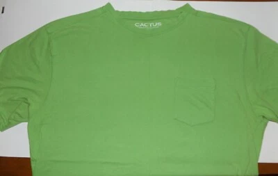 MEN'S SHORT SLEEVE POCKET SHIRT by "CACTUS" PREMIUM QUALITY COTTON *LARGE - Image 1 of 4