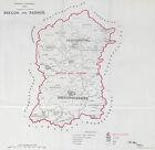Brecon & Radnor Parliamentary County. Wales. BOUNDARY COMMISSION. Close 1917 map