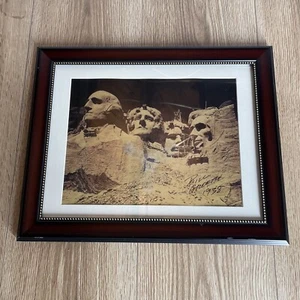 Estampado fotográfico Mount Rushmore Bill Groethe enmarcado 15x12 - Imagen 1 de 4