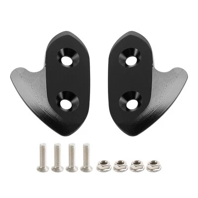 ALUMINUM MIRROR BLOCK OFF PLATES HOLE CAPS BLACK FOR YAMAHA YZF R1 R1M 2015-19 U - Imagem 1 de 4