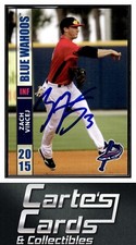 Zach Vincej 2015 Grandstand Pensacola Blue Wahoos #29 TTM/IP Signed Autographed