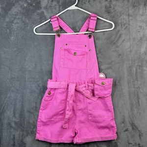 Chillipop Pink Shorts Overalls Girls 10 - Picture 1 of 11
