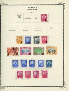 COLOMBIA Scott Specialty Album Page Lot #59 - SEE SCAN - $$$ - Picture 1 of 1