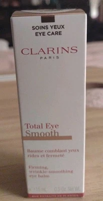 NIB Clarins Total Eye Smooth Eye Balm 15ml/0.5 Oz  - Image 1 of 2