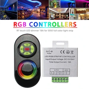 18A Touch Controller Dimmer DC 12V-24V  LED Remote For 3528 5050 RGB Strip Light - Picture 1 of 9