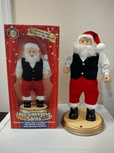 De colección Gemmy Hip Swing Papá Noel Toca Música Caja Original Grande 17" Probado - Imagen 1 de 17