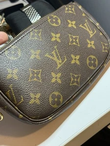 Louis Vuitton Pochette Accessoires Monogram Canvas Mini Brown - Picture 1 of 8
