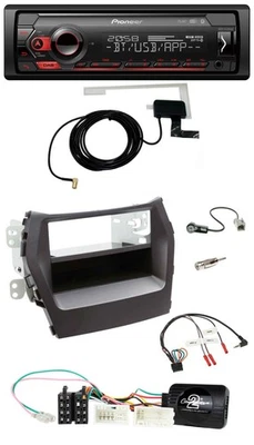 Pioneer DAB USB Lenkrad Bluetooth Autoradio für Hyundai Santa Fe ab 2012 schwarz - Bild 1 von 4