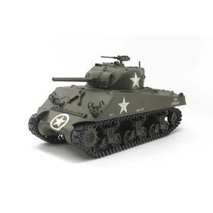 Tamiya 1/35 RC Tank Series No. 17 American M4A3 Sherman Tank Assembly Kit with D - Picture 1 of 4