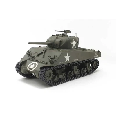 Tamiya 1/35 RC Tank Series No. 17 American M4A3 Sherman Tank Assembly Kit with D - Image 1 of 4
