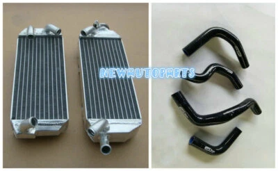 Black Aluminum Radiator +Hose For 2002-2007 SUZUKI DRZ400E DRZ400 MODEL K2/K3/K4 - Image 1 of 4