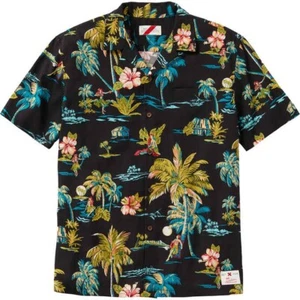Best Made Co. x Kahala Hawaiian Rayon Men's Loop Collar Camp Shirt Black S - NWT - Picture 1 of 8